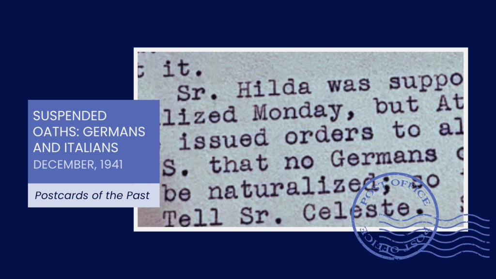 Suspended Oaths: Germans and Italians