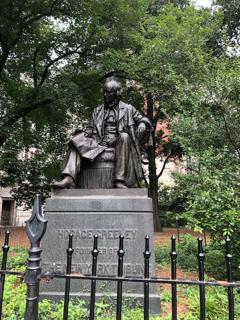 Horace Greeley Stature – New York