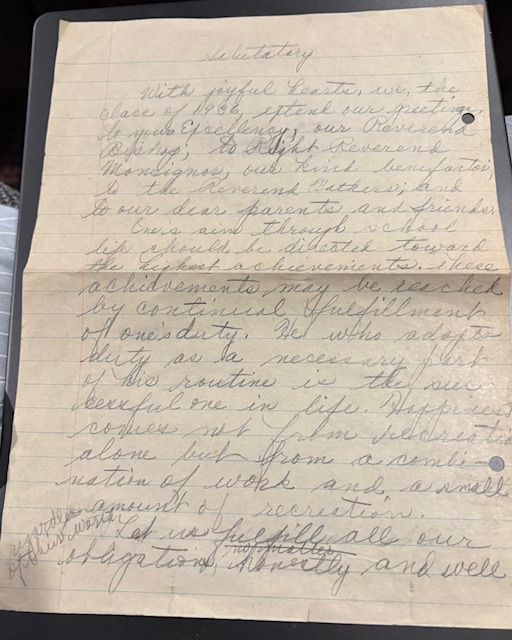 My Mother: Salutatory Speech