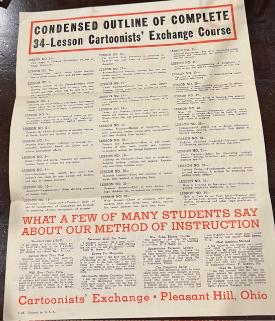 Cartoonists’ Exchange of Pleasant Hill, Ohio