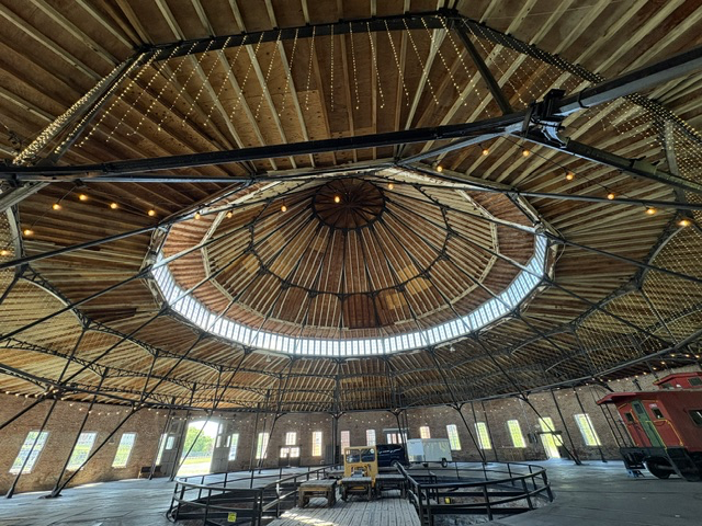 Cast-Iron Ceiling of B&O Roundhouse 