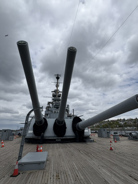 Gun Mounts of the USS Massachusetts