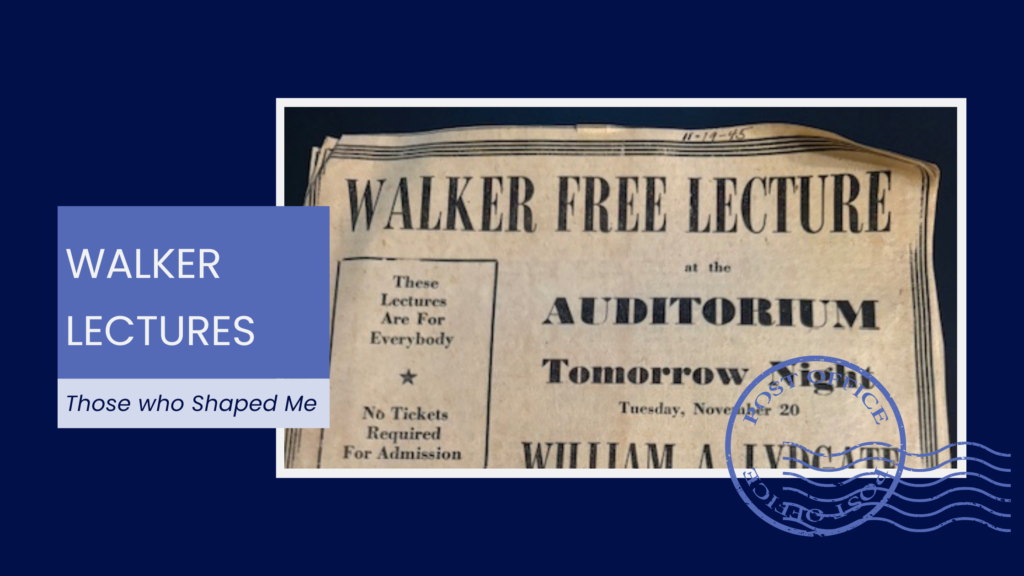 Walker Lectures