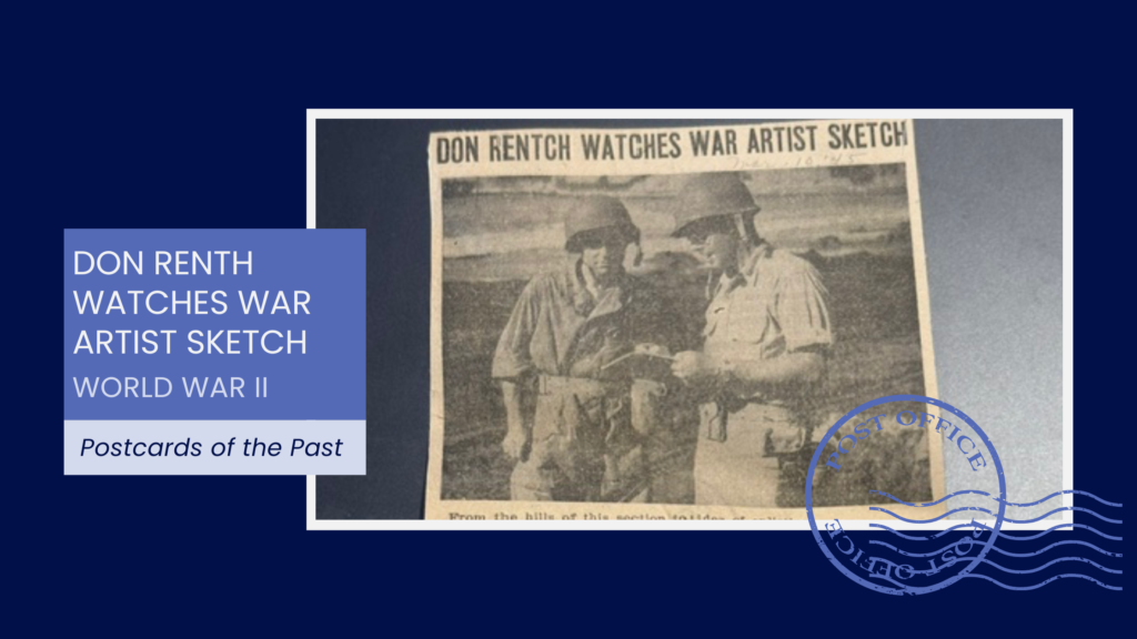 Don Renth Watches War Artist Sketch