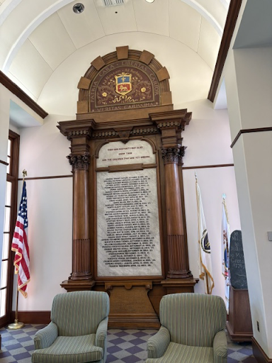 Civil War Memorial in Thayer Library
