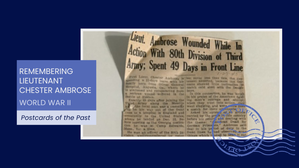 Remembering Lieutenant Chester Ambrose