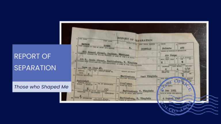 Report of Separation