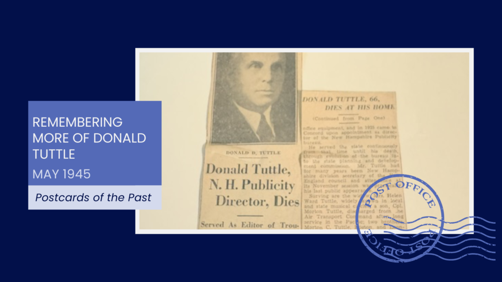 Remembering More of Donald Tuttle