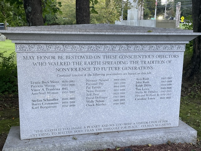 Conscientious Objectors Memorial