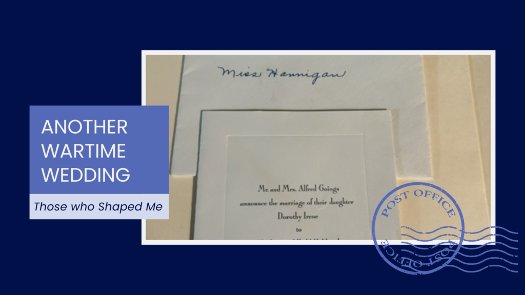Another Wartime Wedding