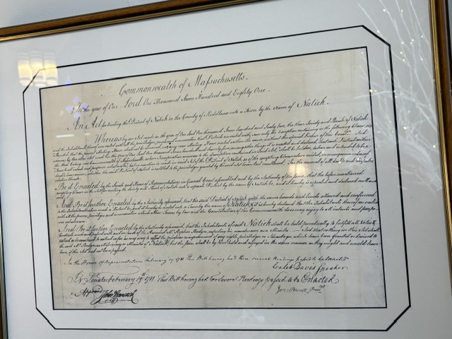 Natick’s Act of Incorporation