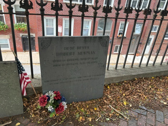 Robert Newman at Copp’s Hill Burying Ground