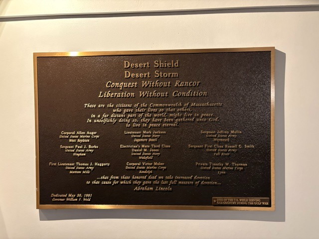 Desert Shield and Desert Storm Memorial
