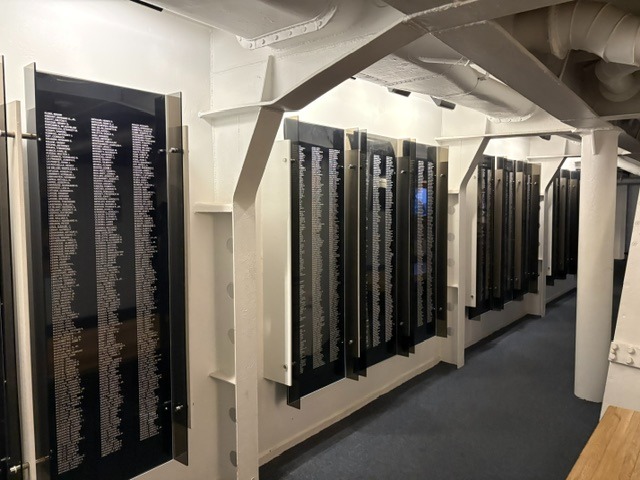 The Memorial Room aboard USS Massachusetts